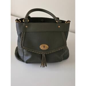 Rosetti Olive Green Leather Tote Bag